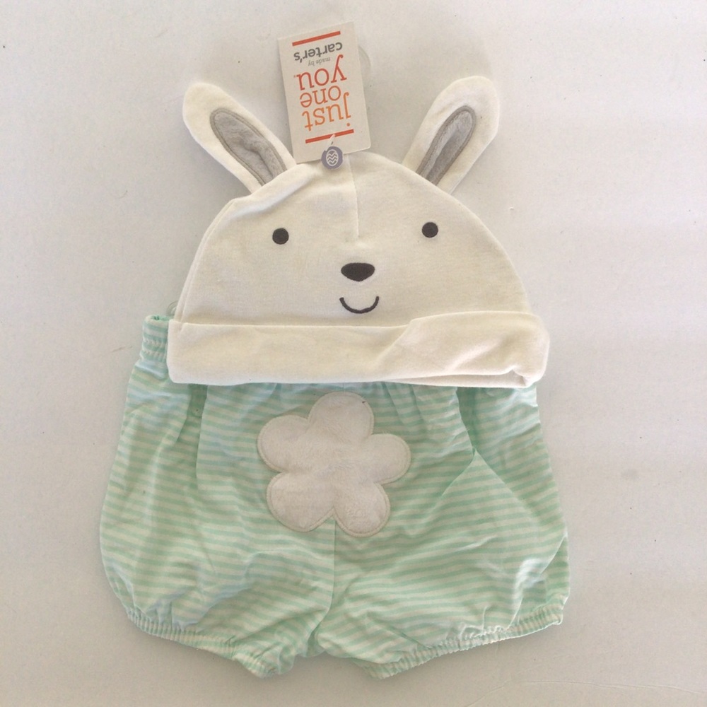 CARTERS EASTER BUNNY SET 3-6 MONTHS NWT